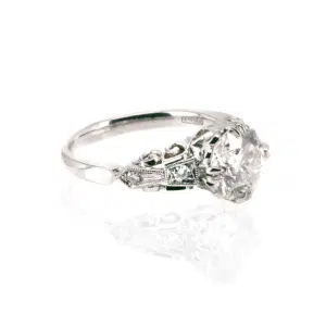 Platinum diamond engagement ring