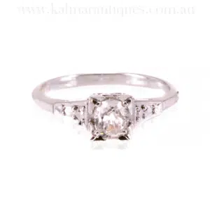 Art Deco engagement ring