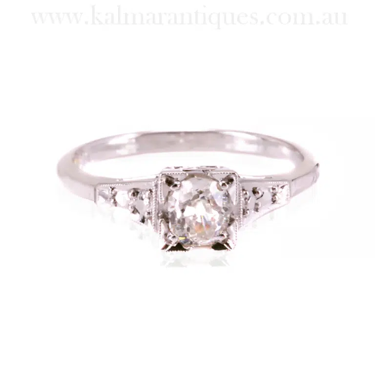 Art Deco engagement ring