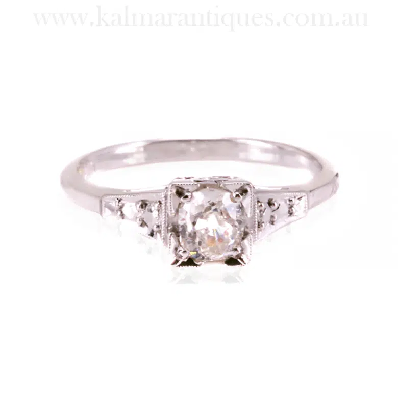 Art Deco engagement ring