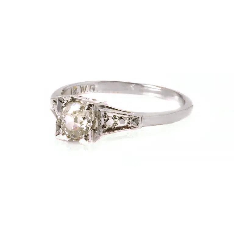 Art Deco engagement ring