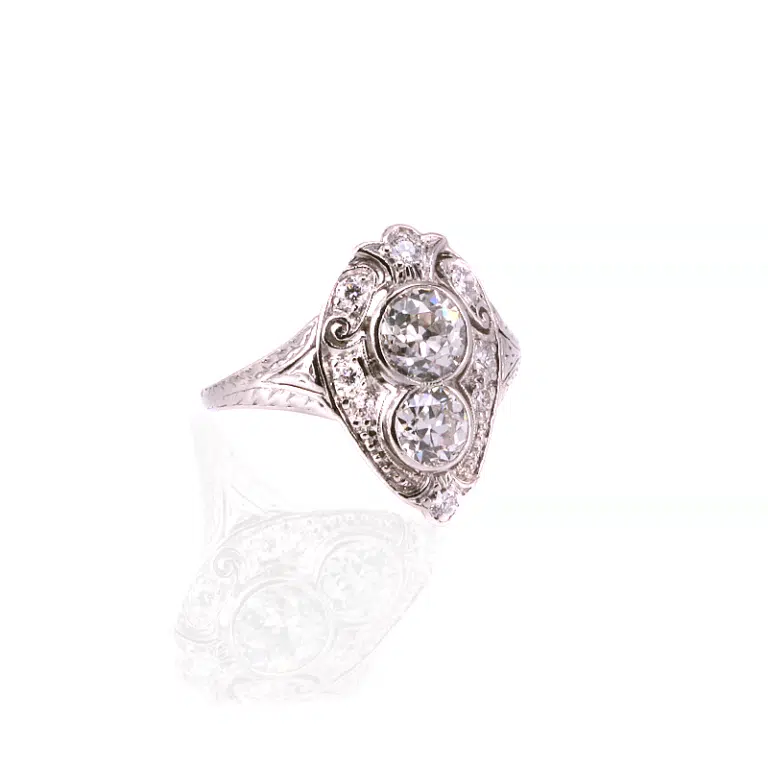 Art Deco diamond engagement ring