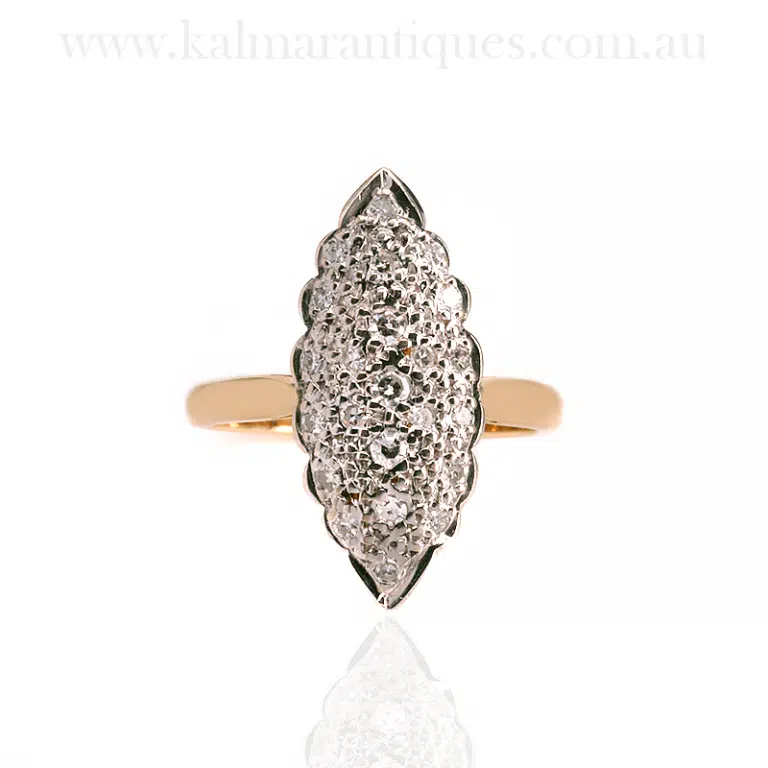 Art Deco diamond engagement ring