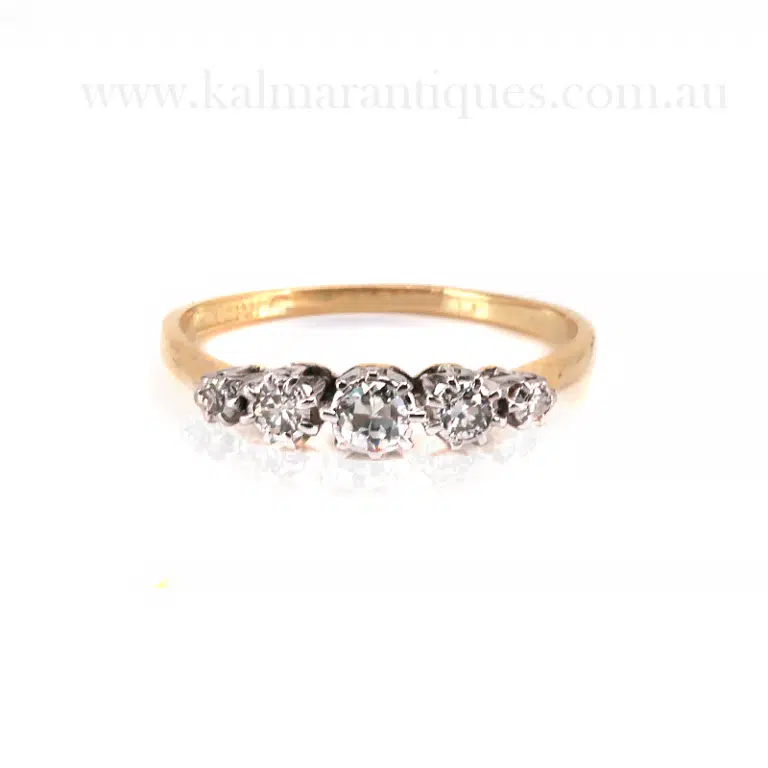 Art Deco diamond engagement ring