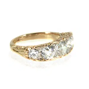 Exceptional antique diamond engagement ring