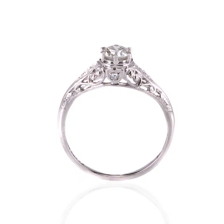 Art Deco diamond engagement ring