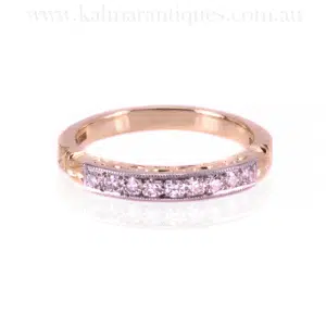 Exquisite Kalmar Antiques Diamond Wedding Ring