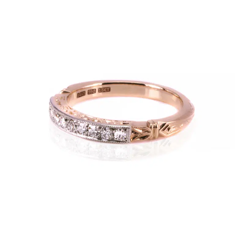 Exquisite Kalmar Antiques Diamond Wedding Ring