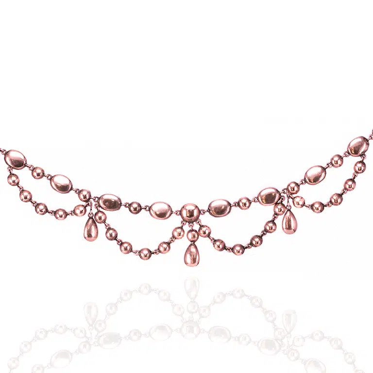 antique garnet necklace