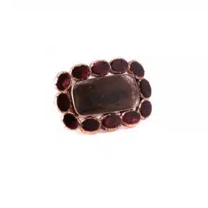 Antique garnet brooch made in the 1860's