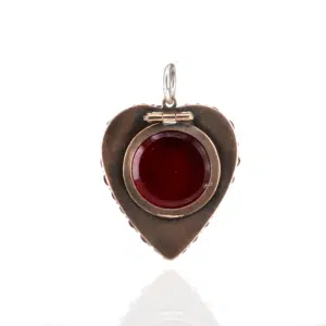 Antique Bohemian garnet pendant and locket