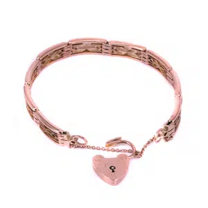 Rose gold gate bracelet from the 1920s