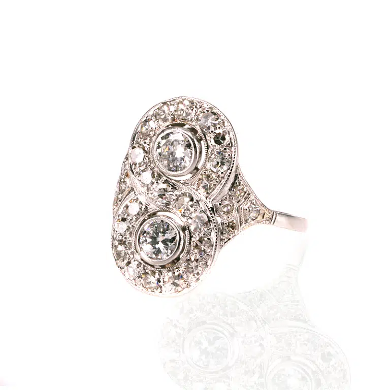 Art Deco diamond engagement ring