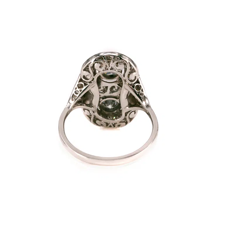 Art Deco diamond infinity ring