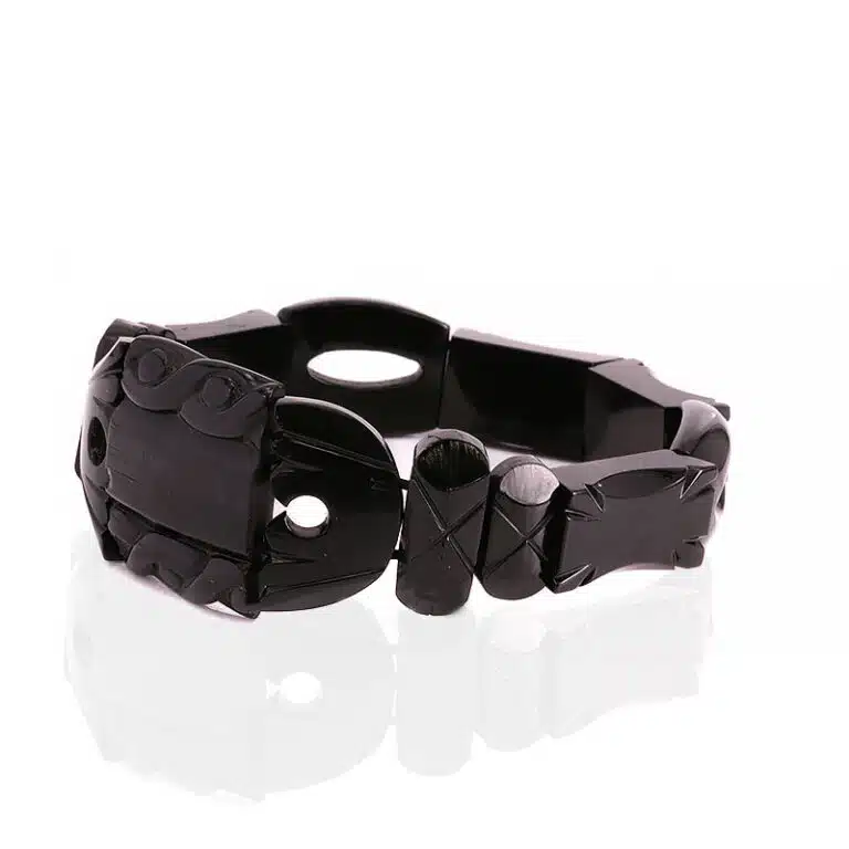 Antique Whitby Jet bracelet made in the Victorian era