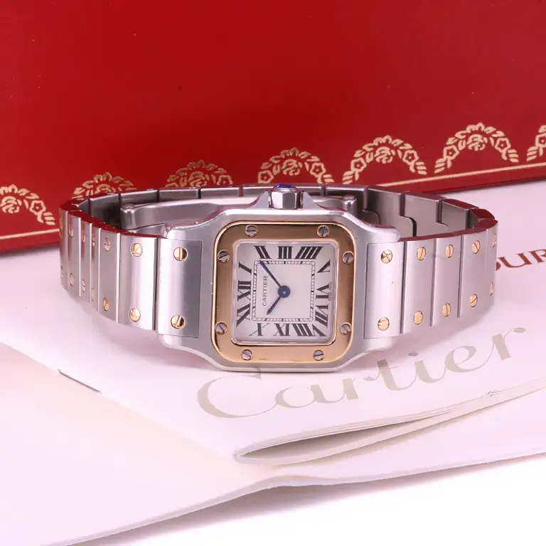 Ladies Ballon Bleu de Cartier watch featuring its iconic rounded case and integrated crown guard