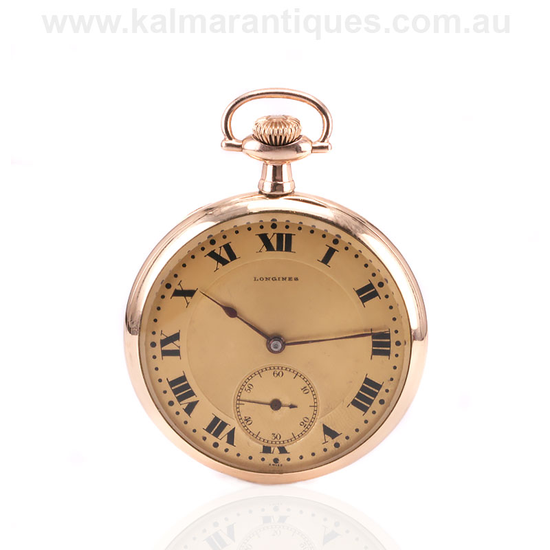 longines gold pocket watch antique