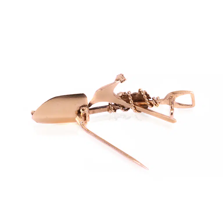 Antique miners brooch