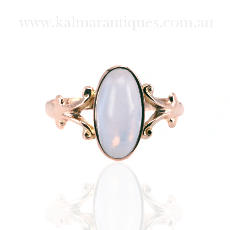Antique moonstone ring made in 1916