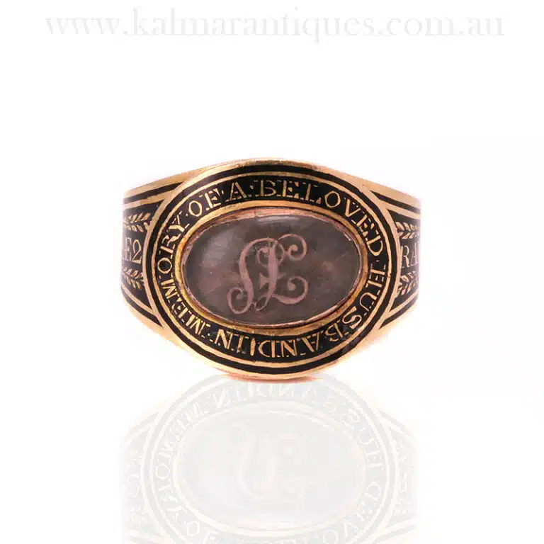 Antique mourning ring made in 1804