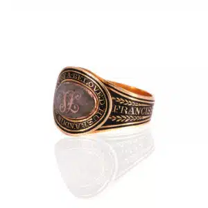 Antique mourning ring made in 1804