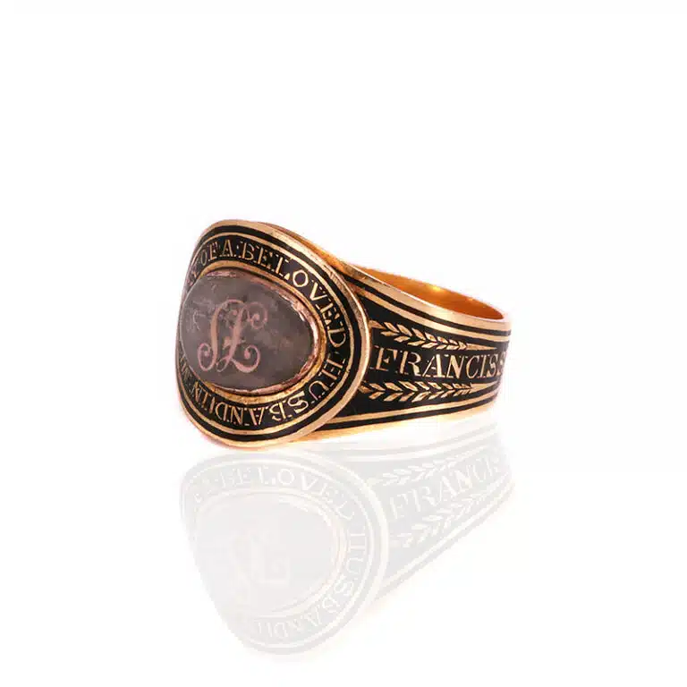 Antique mourning ring made in 1804