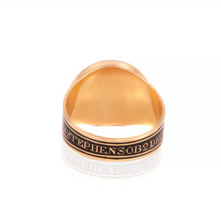 Antique mourning ring made in 1804