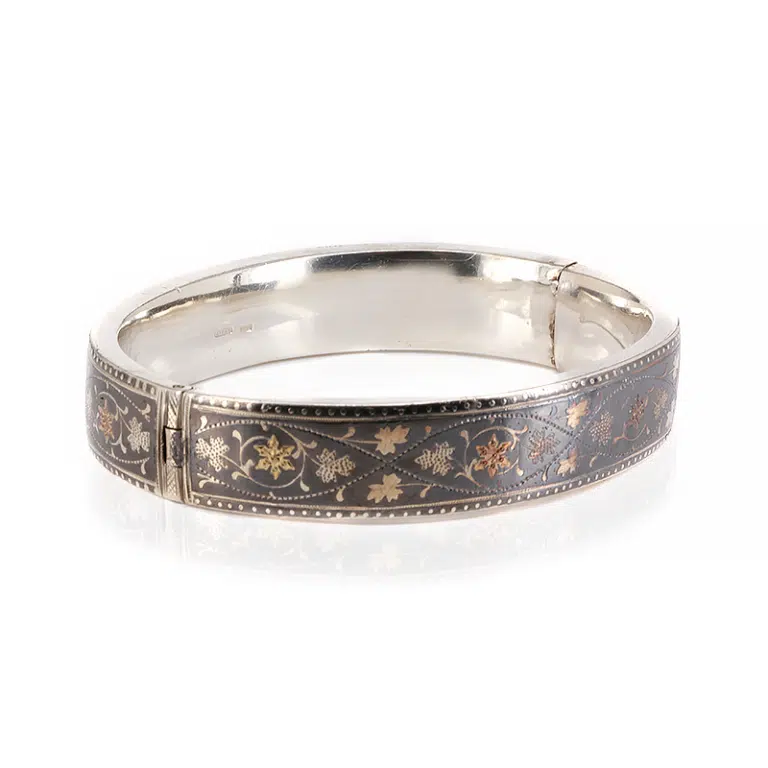 antique niello bangle