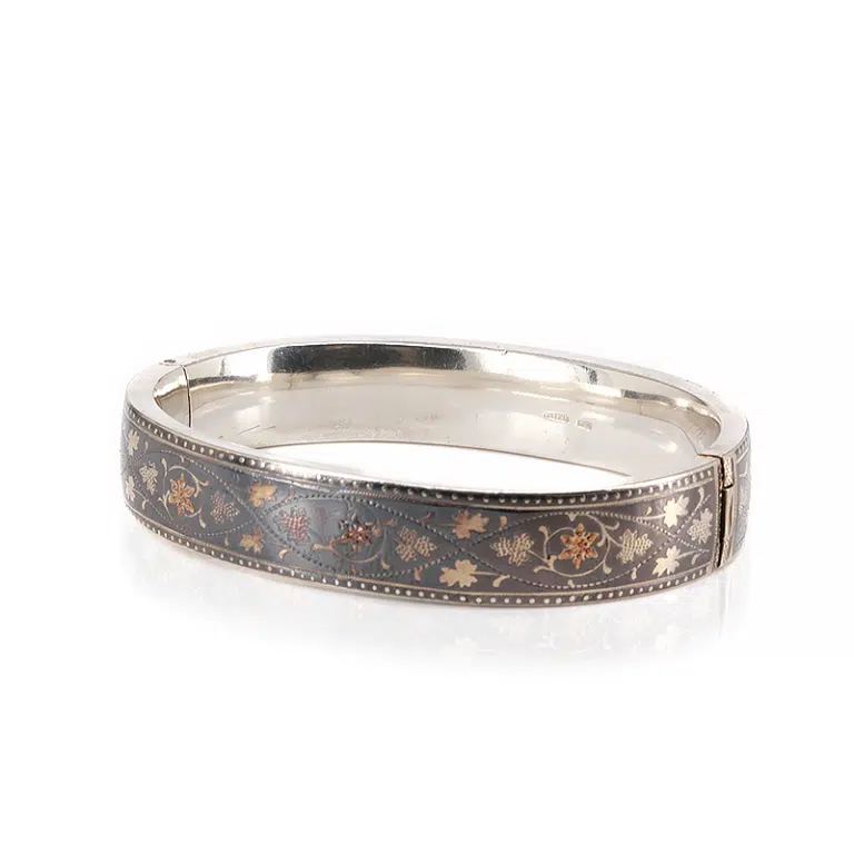antique niello bangle