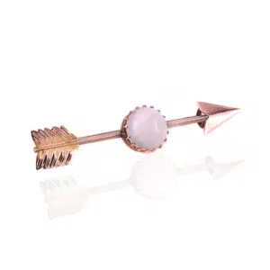 Antique opal arrow brooch