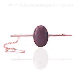 Lightning Ridge opal brooch