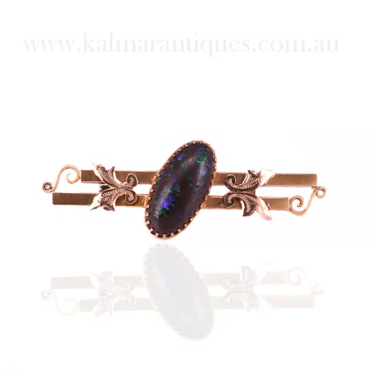 Antique opal brooch