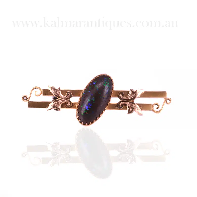 Antique opal brooch