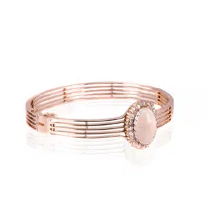 antique opal and diamond bangle