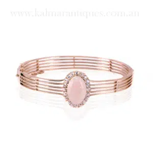 antique opal and diamond bangle