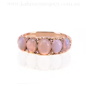 Antique Opal and Diamond Ring