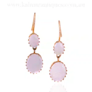 Vintage opal drop earrings