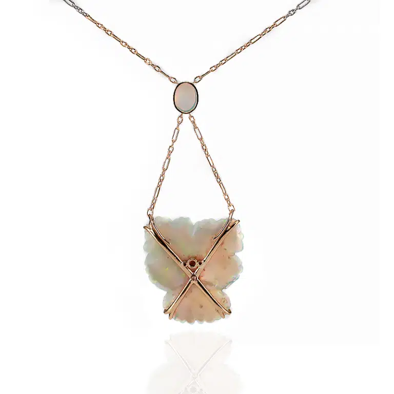 opal and diamond necklace