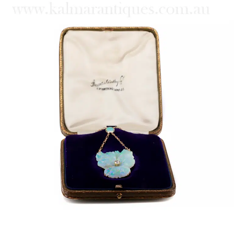 opal and diamond necklace