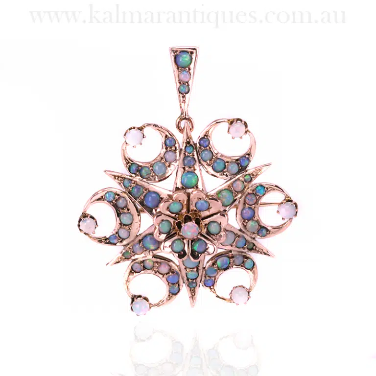 Antique opal pendant