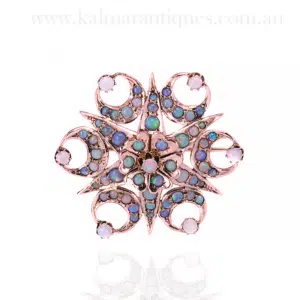 Antique opal brooch