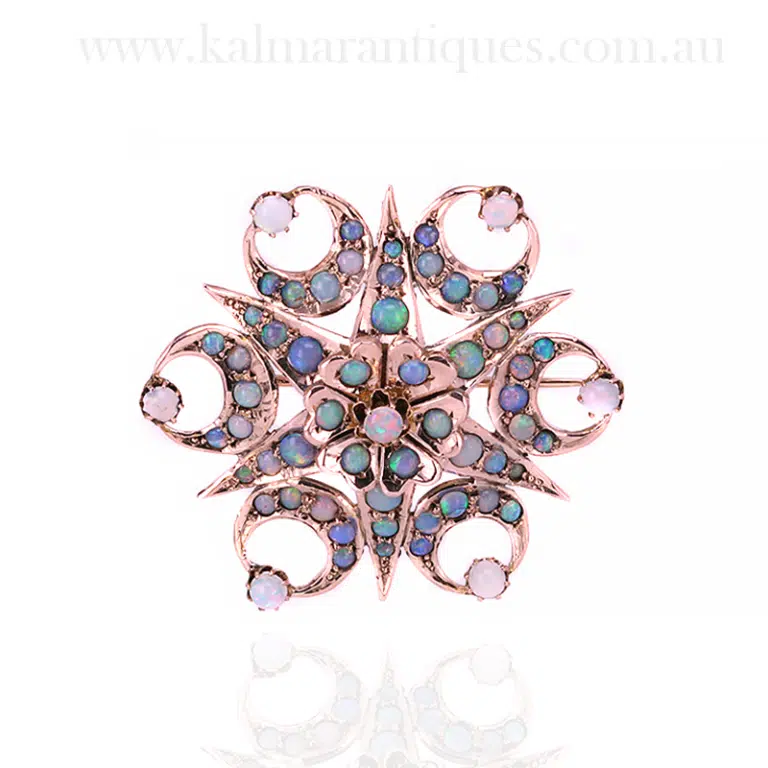 Antique opal brooch