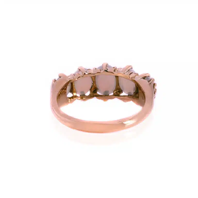 Antique 5 stone opal ring