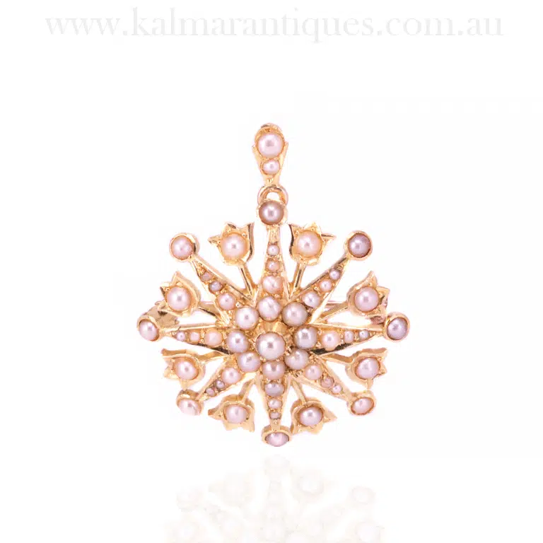 Antique Victorian brooch and pendant