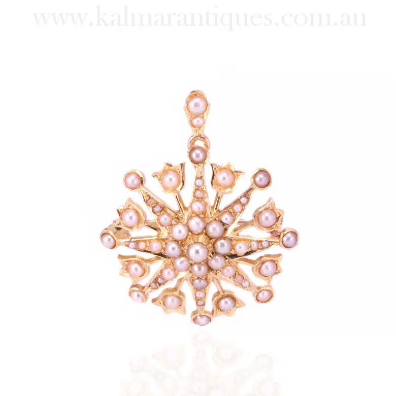 Antique Victorian brooch and pendant