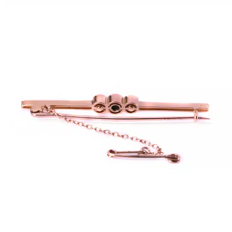 Art Deco diamond and pearl brooch