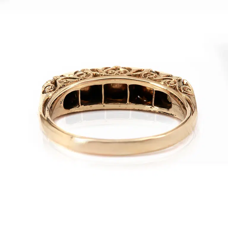 Antique pearl and diamond ring