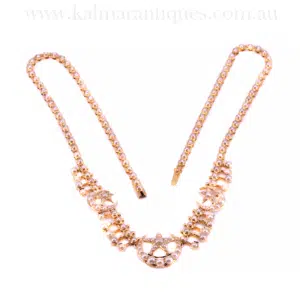 Antique crescent and star necklace