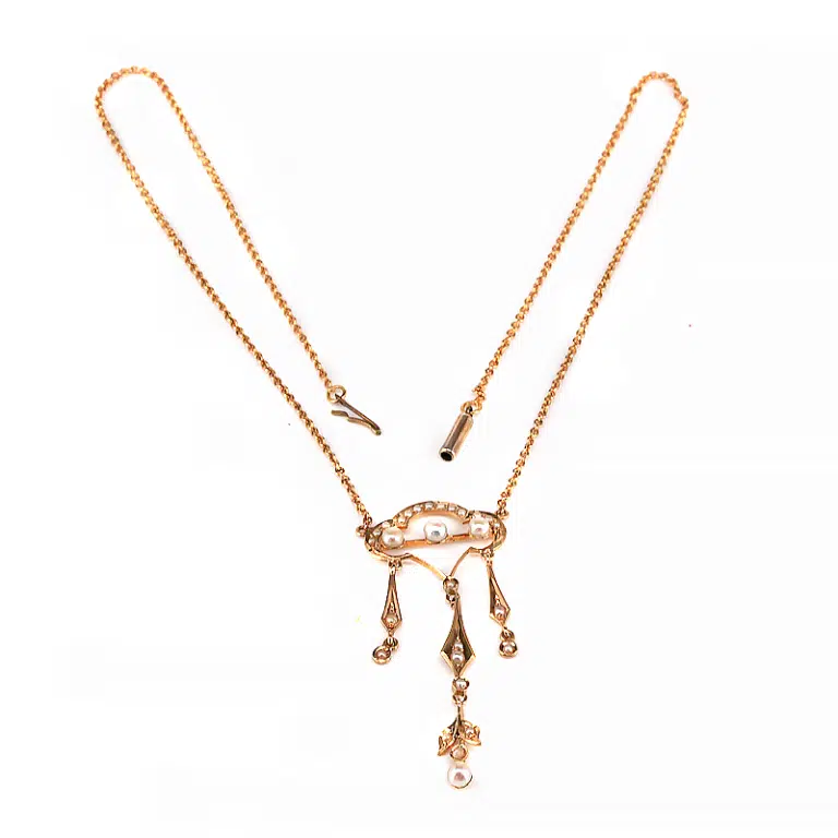 Antique pearl necklace by Drummond & Co