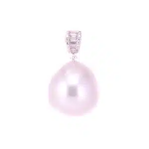17.4mm South Sea pearl and diamond pendant